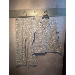 DKNY plush super soft pajama set small petite